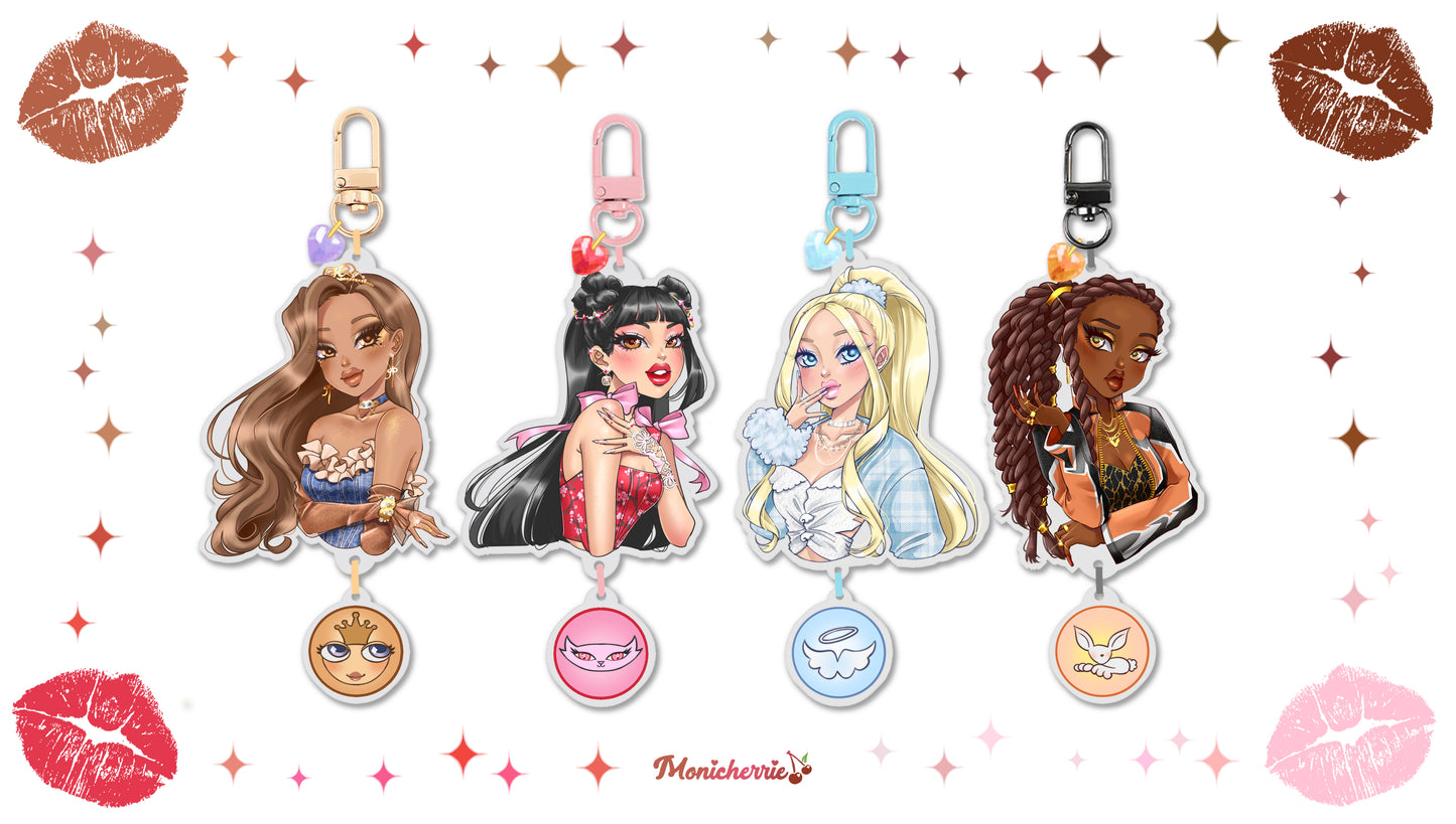 Bratz Dolls Acrylic Keychains