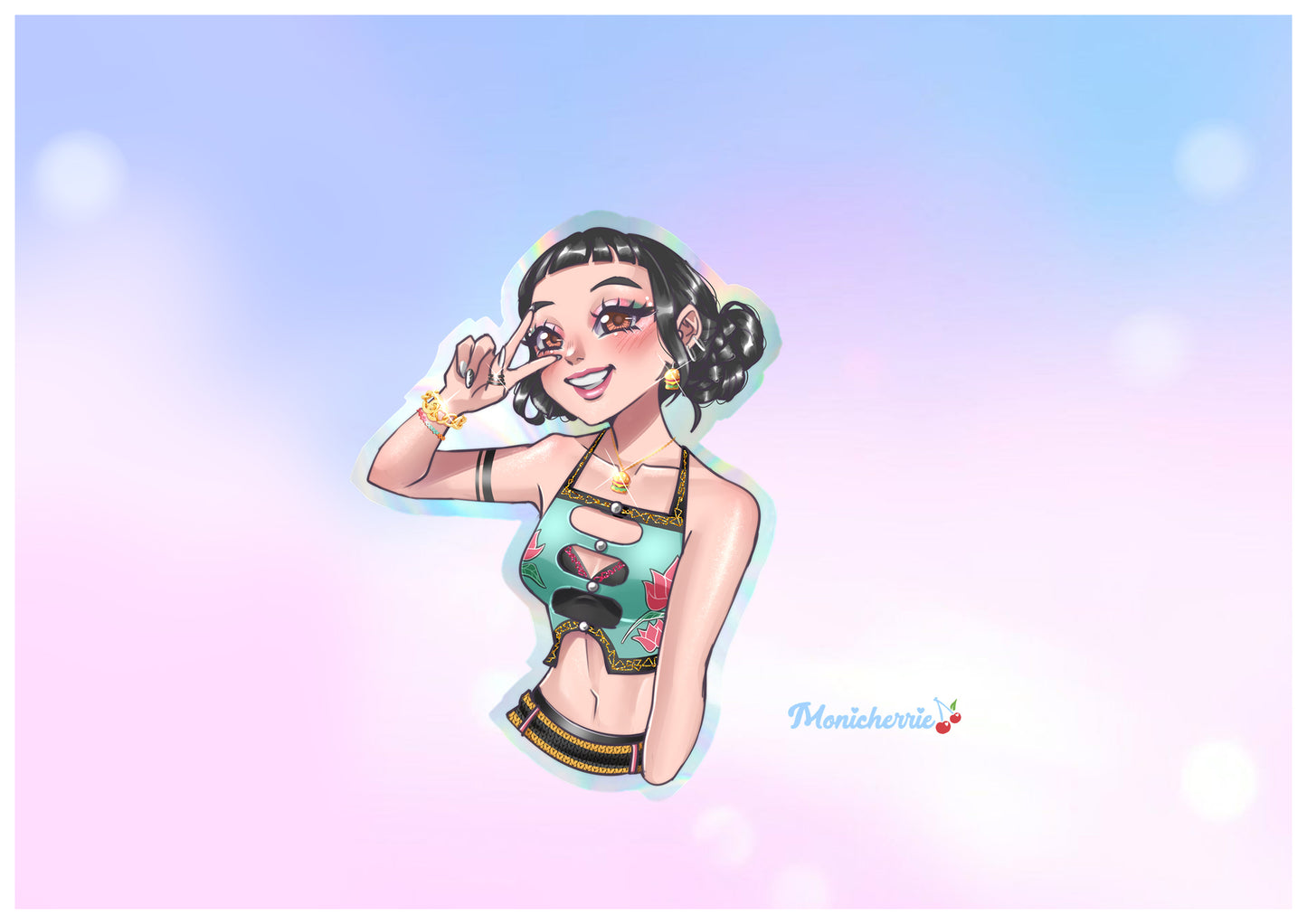 Kpop Demon Hunters - Huntrix - Holographic Stickers and Prints