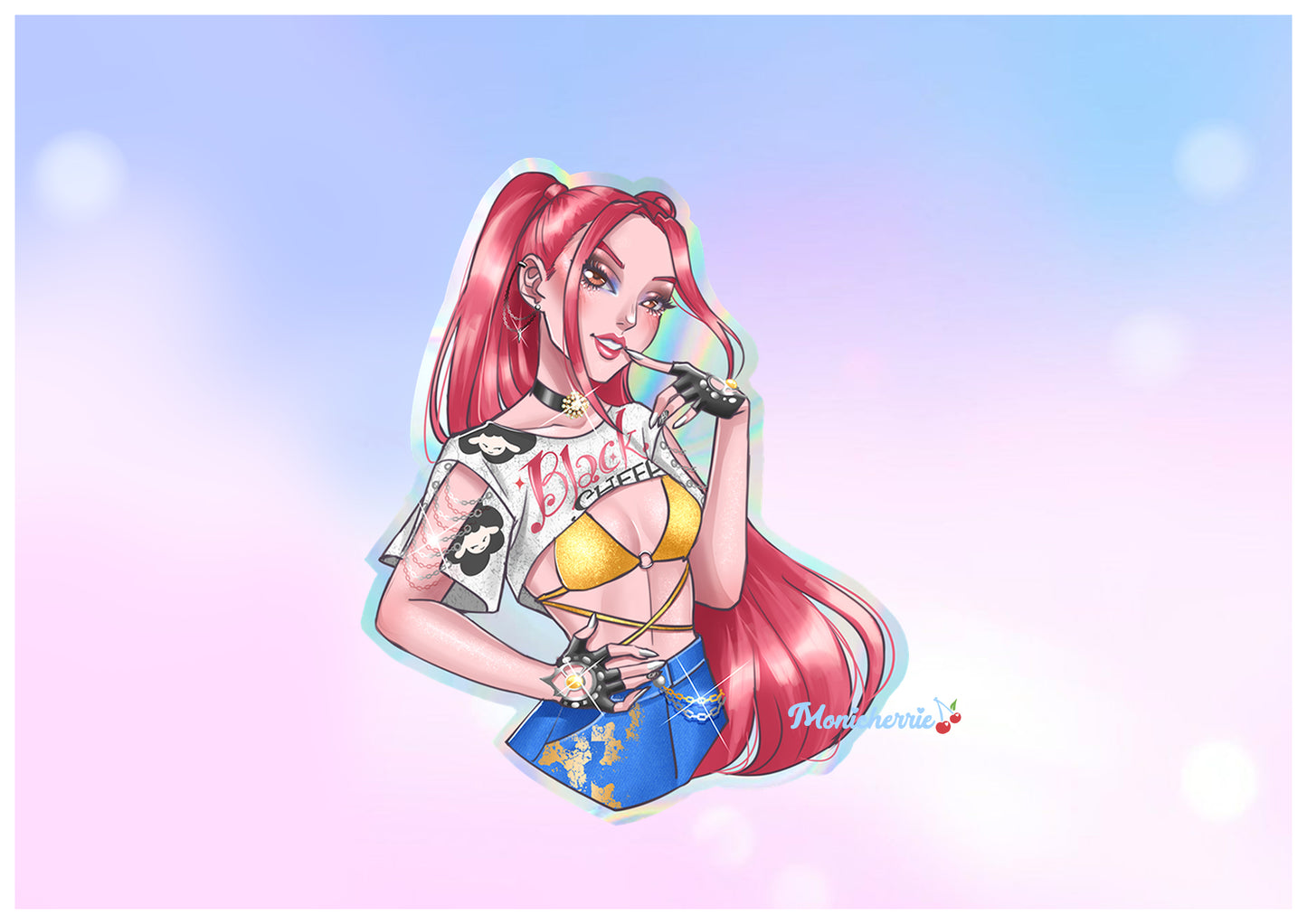 Kpop Demon Hunters - Huntrix - Holographic Stickers and Prints
