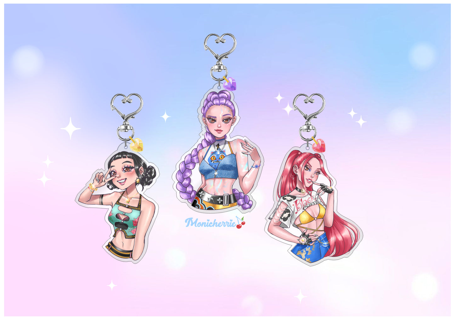 PREORDER - Kpop Demon Hunters - Huntrix - Keychains