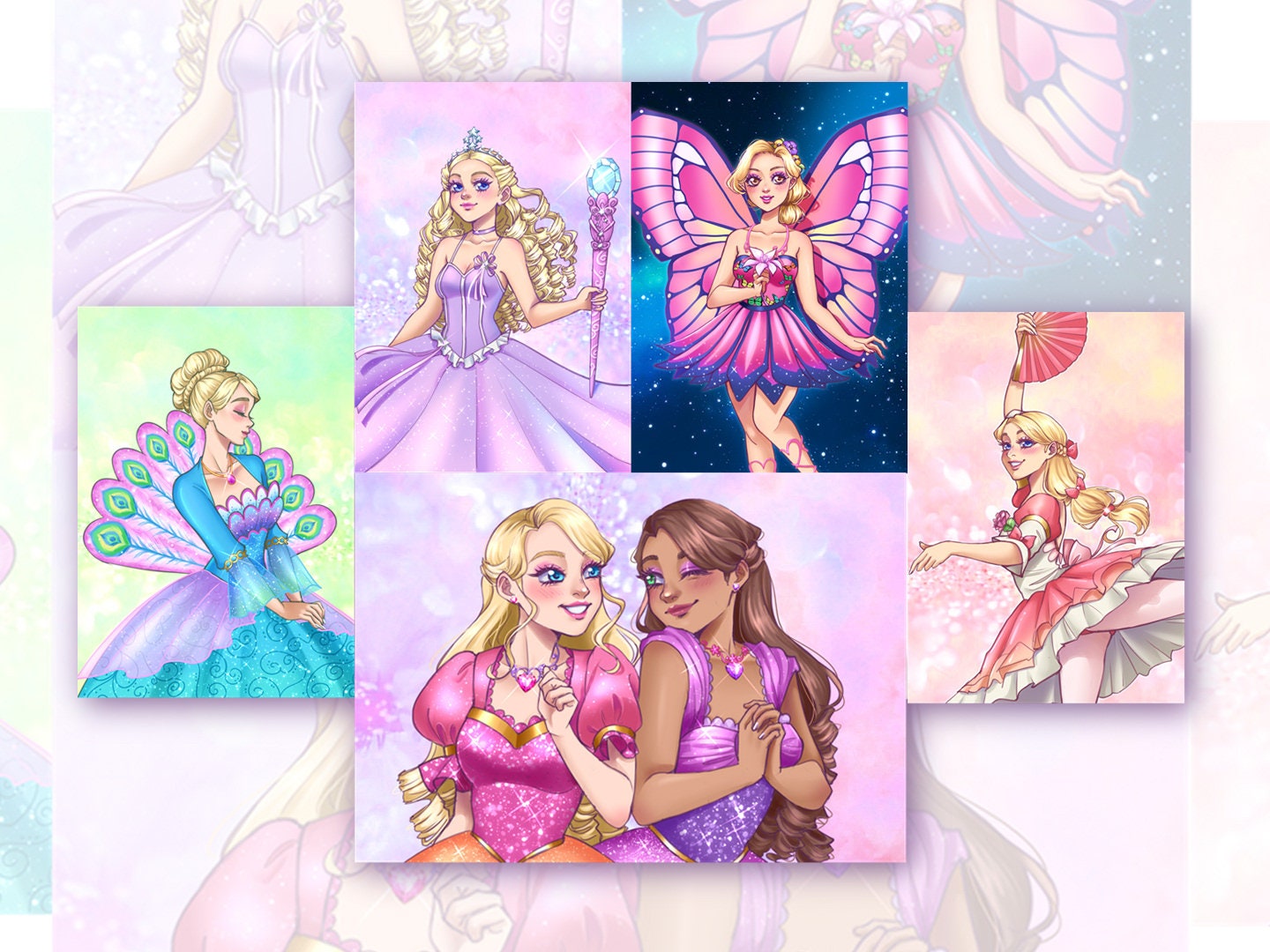 Barbie Doll Princess and Fairy Movie Prints Vol. 2