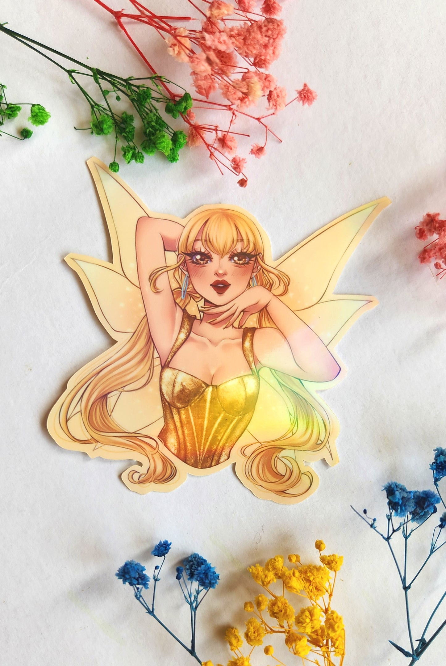 Designer Fairies Holographic Stickers