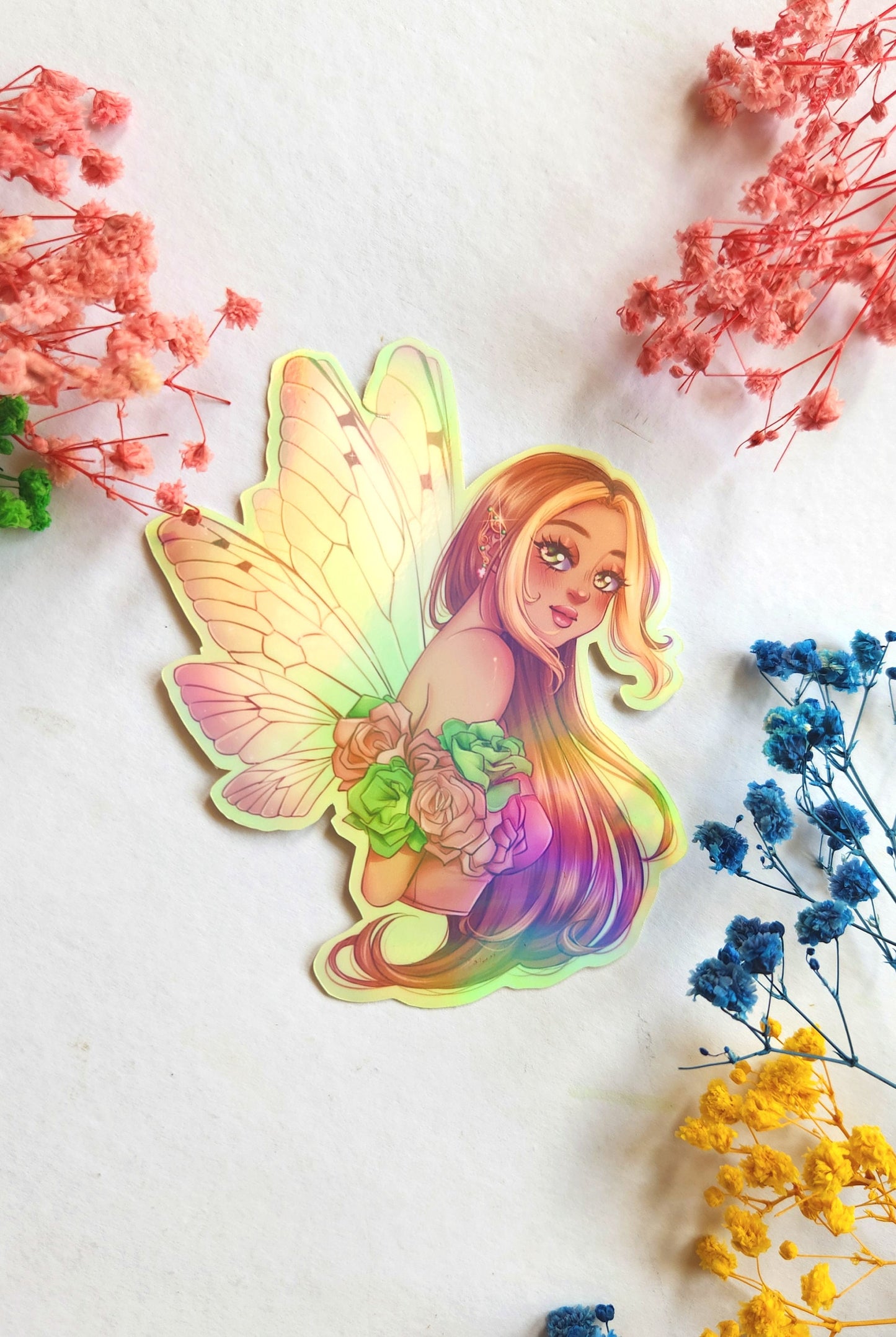 Designer Fairies Holographic Stickers