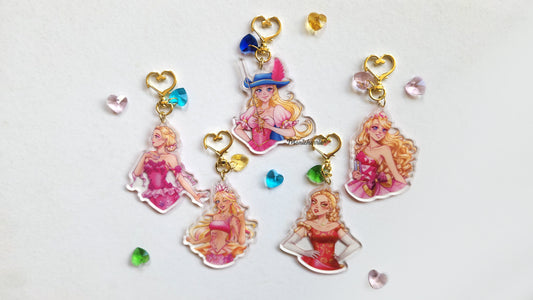 Barbie Doll Princess and Fairy Movie Keychains Vol. 3