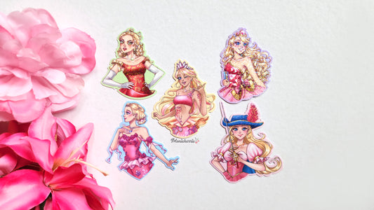 Barbie Doll Princess and Fairy Movie Stickers vol. 3
