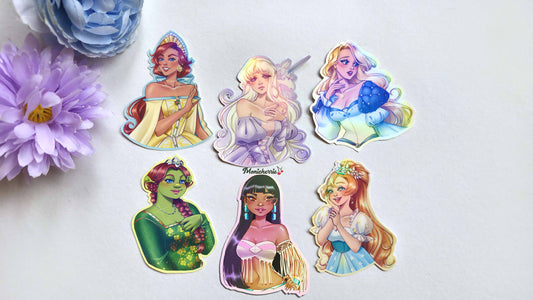 Non-Disney Princess Holographic Stickers