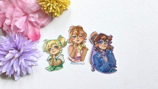 Chipettes Holographic Stickers