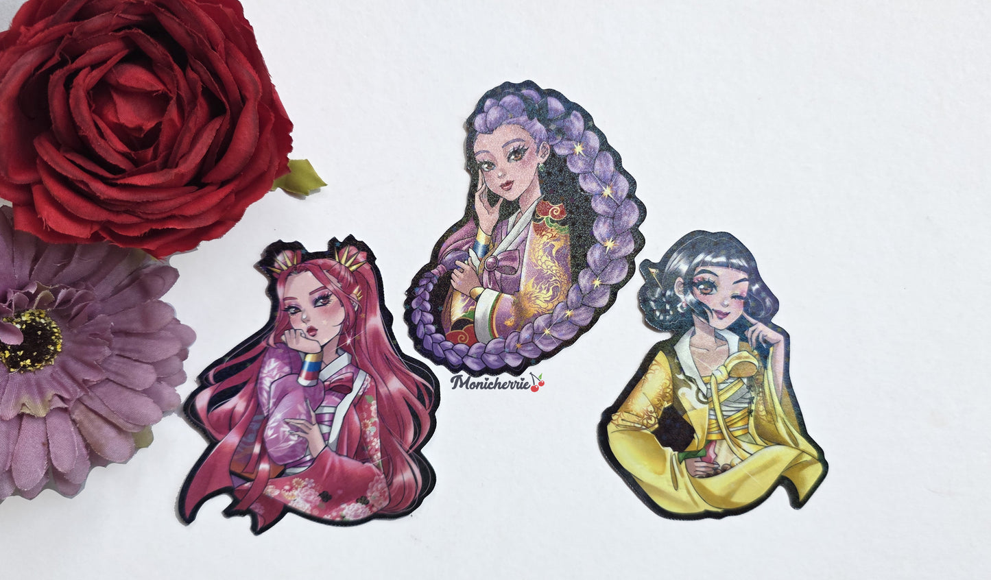 Kpop Demon Hunters - Huntrix - Holographic Stickers