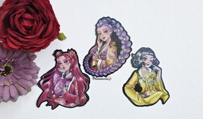 Kpop Demon Hunters - Huntrix - Holographic Stickers