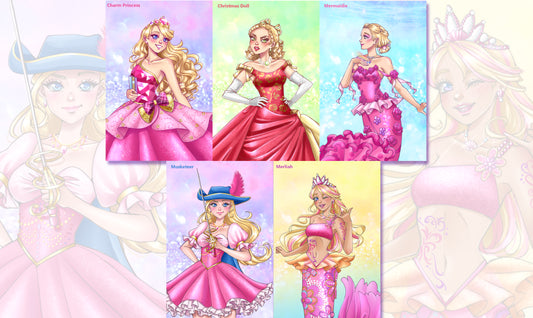 Barbie Doll Princess and Fairy Movie Prints Vol. 3