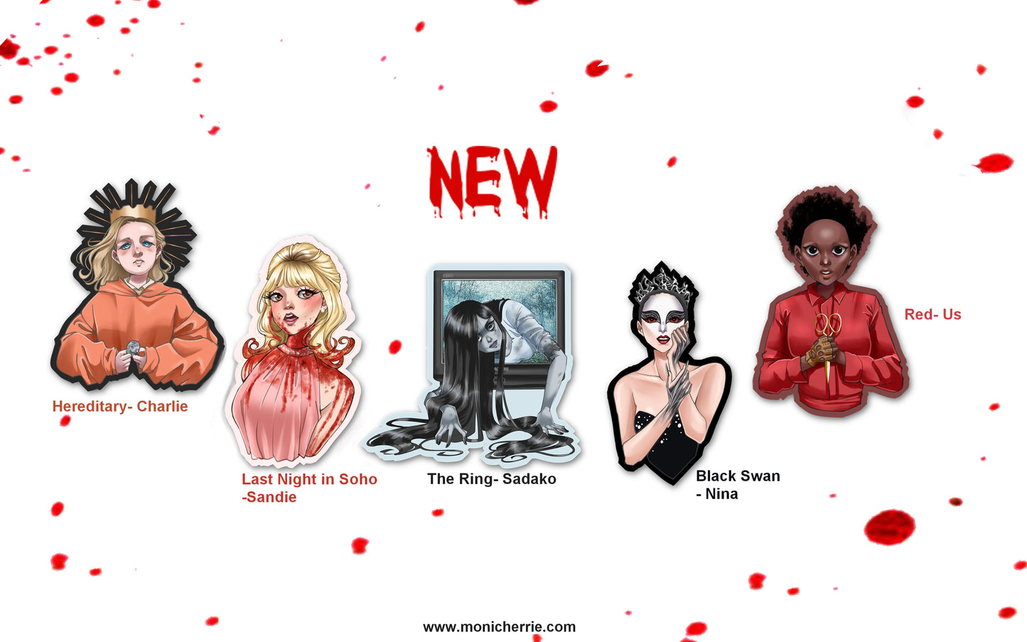 Horror Girls Stickers