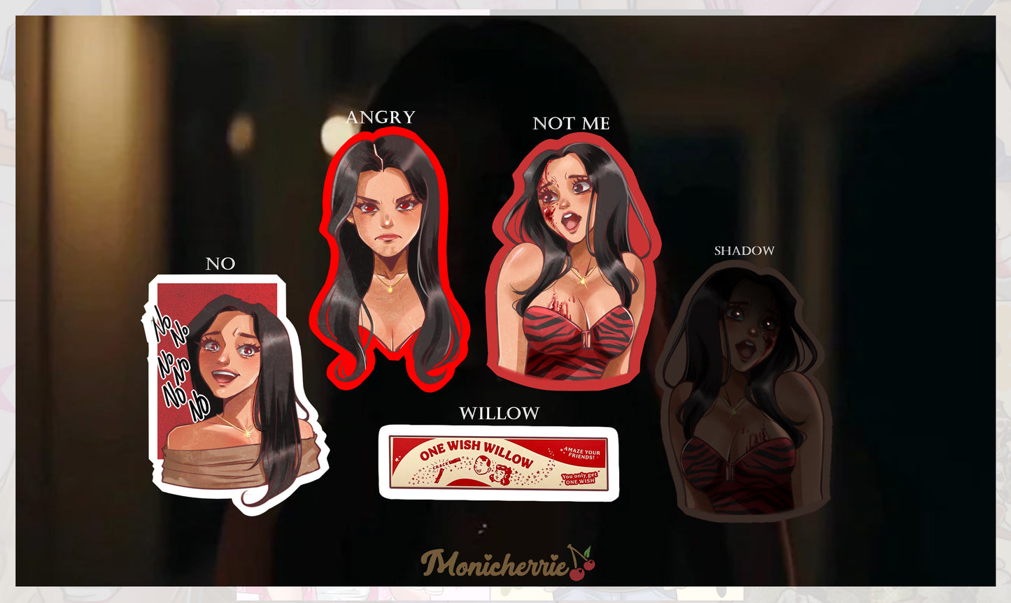 PREORDER Obsession Nikki Stickers, Print and Keychain