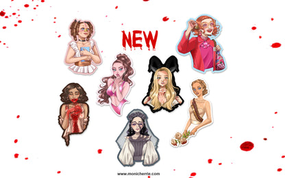Horror Girls Stickers