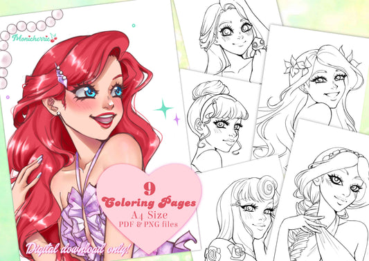 Disney Princess Coloring Pages