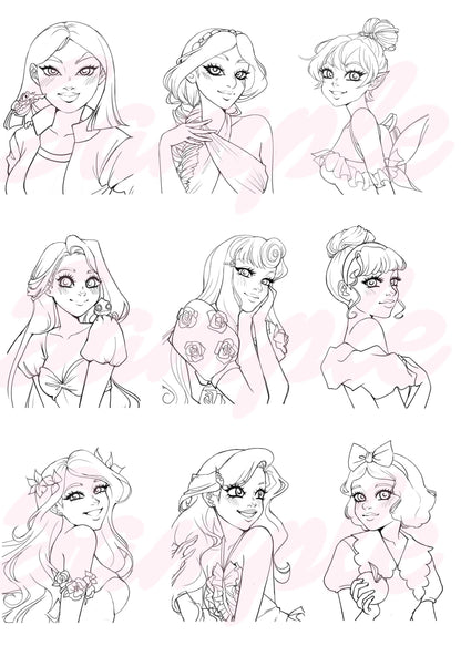 Disney Princess Coloring Pages