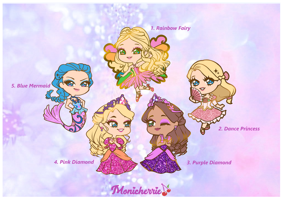 Barbie Movies vol. 2 Enamel Pins
