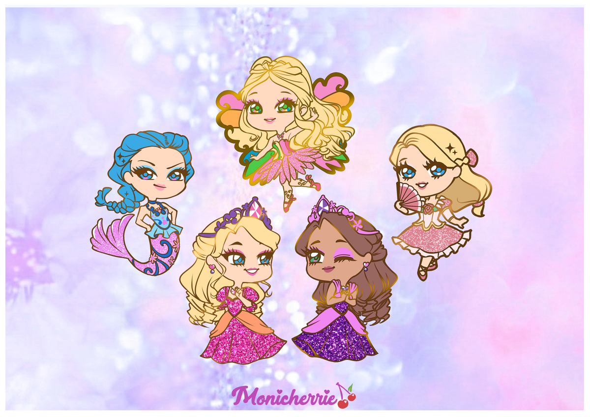 Barbie Movies vol. 2 Enamel Pins
