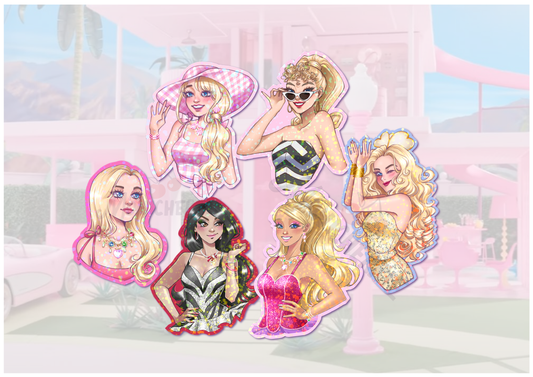 Dreamhouse Doll Movie Holographic Stickers