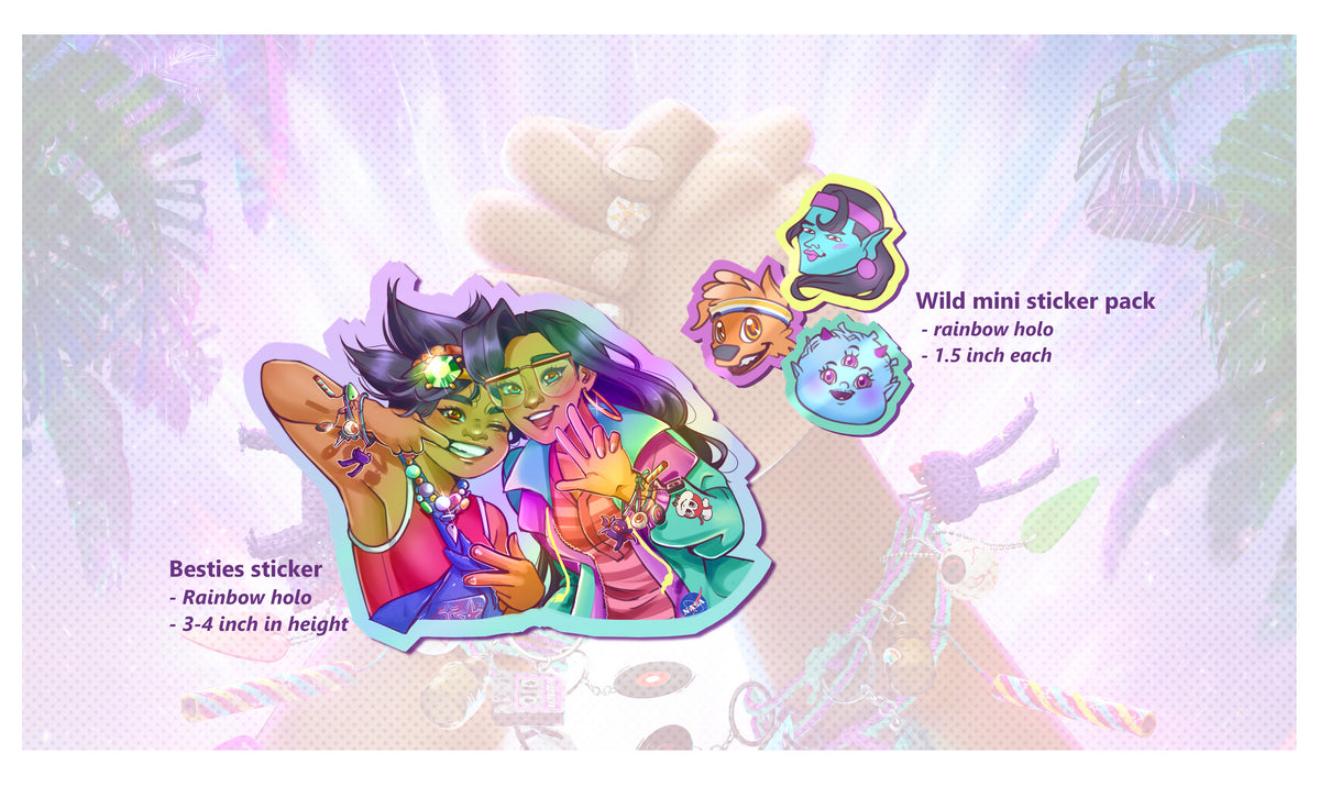 Forgotten Island Acrylic Keychain, Print and Stickers