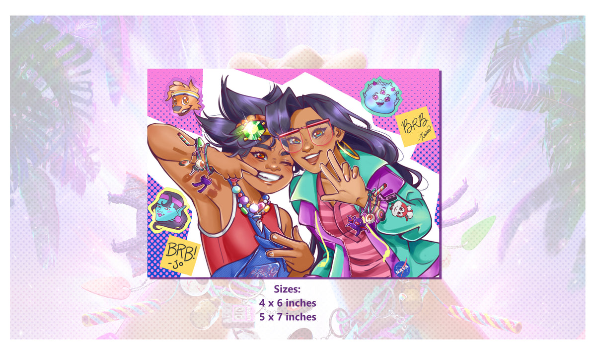 Forgotten Island Acrylic Keychain, Print and Stickers
