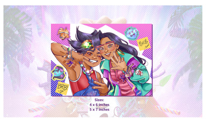 Forgotten Island Acrylic Keychain, Print and Stickers