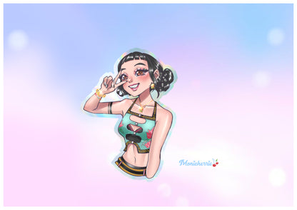 Kpop Demon Hunters - Huntrix - Holographic Stickers