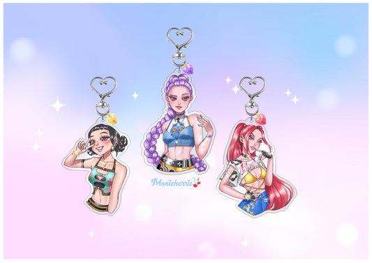 PREORDER - Kpop Demon Hunters - Huntrix - Keychains