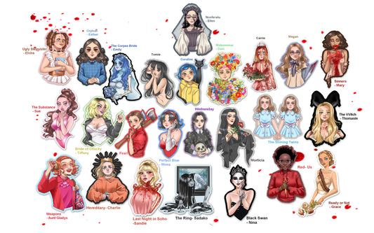 Horror Girls Stickers