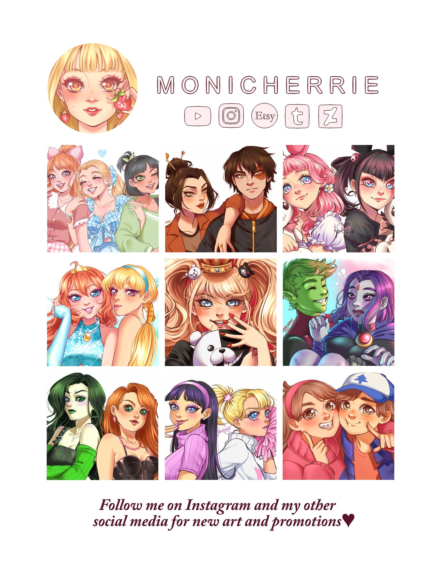 Peach, Daisy & Rosa Makeup Stickers