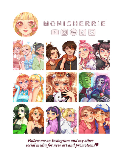 Peach, Daisy & Rosa Makeup Stickers