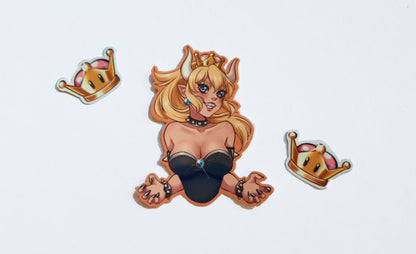 Bowsette, Boosette & Chompette Stickers