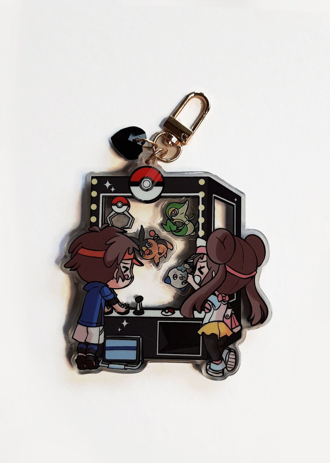 Poke Claw Machine Shaker Acrylic Keychains