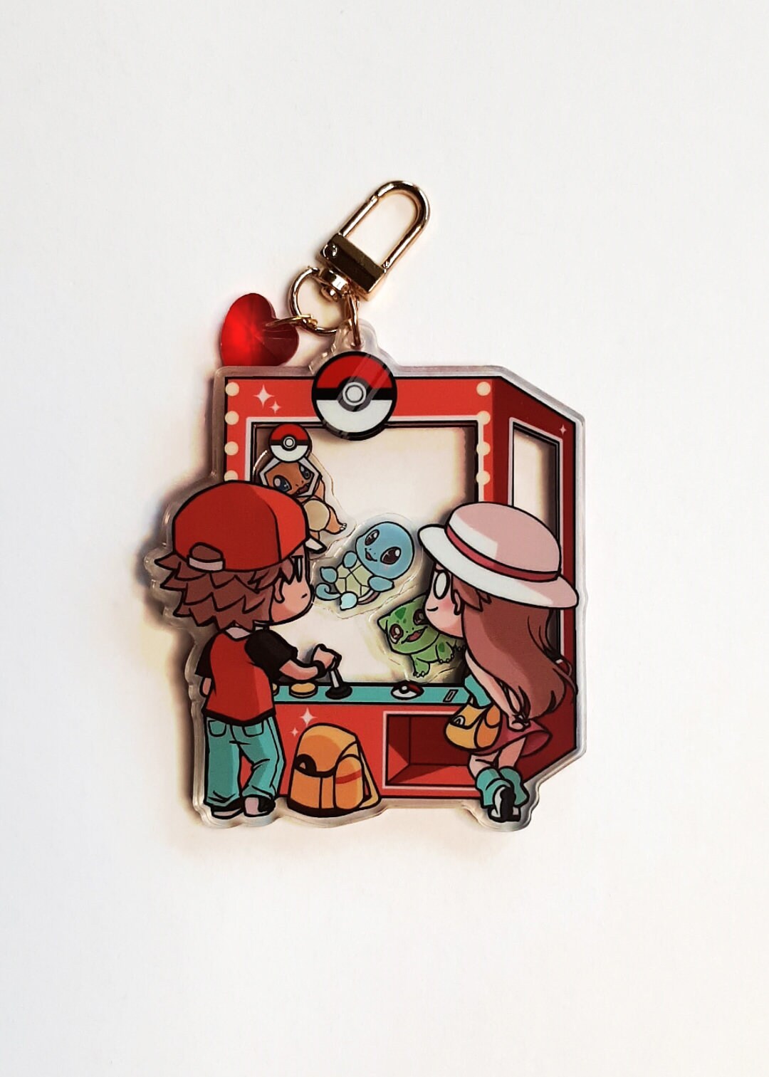 Poke Claw Machine Shaker Acrylic Keychains