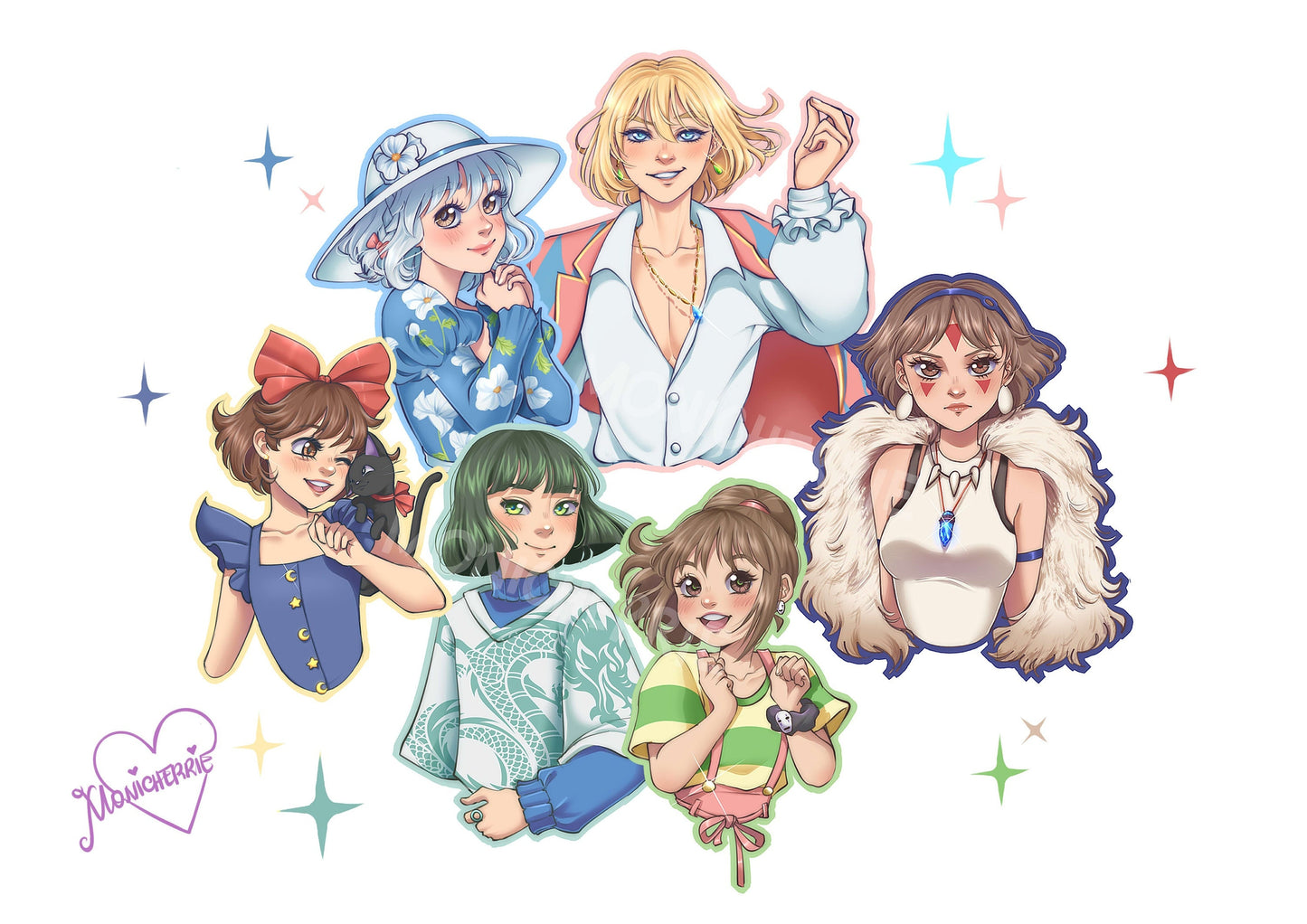 Fantasy Animation Movie Sticker Set