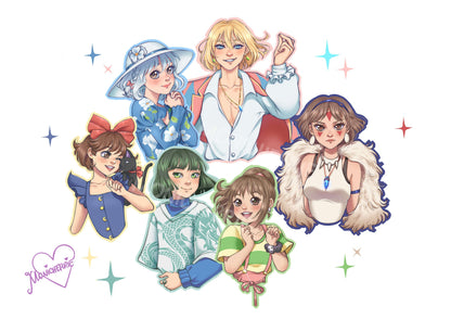 Fantasy Animation Movie Sticker Set