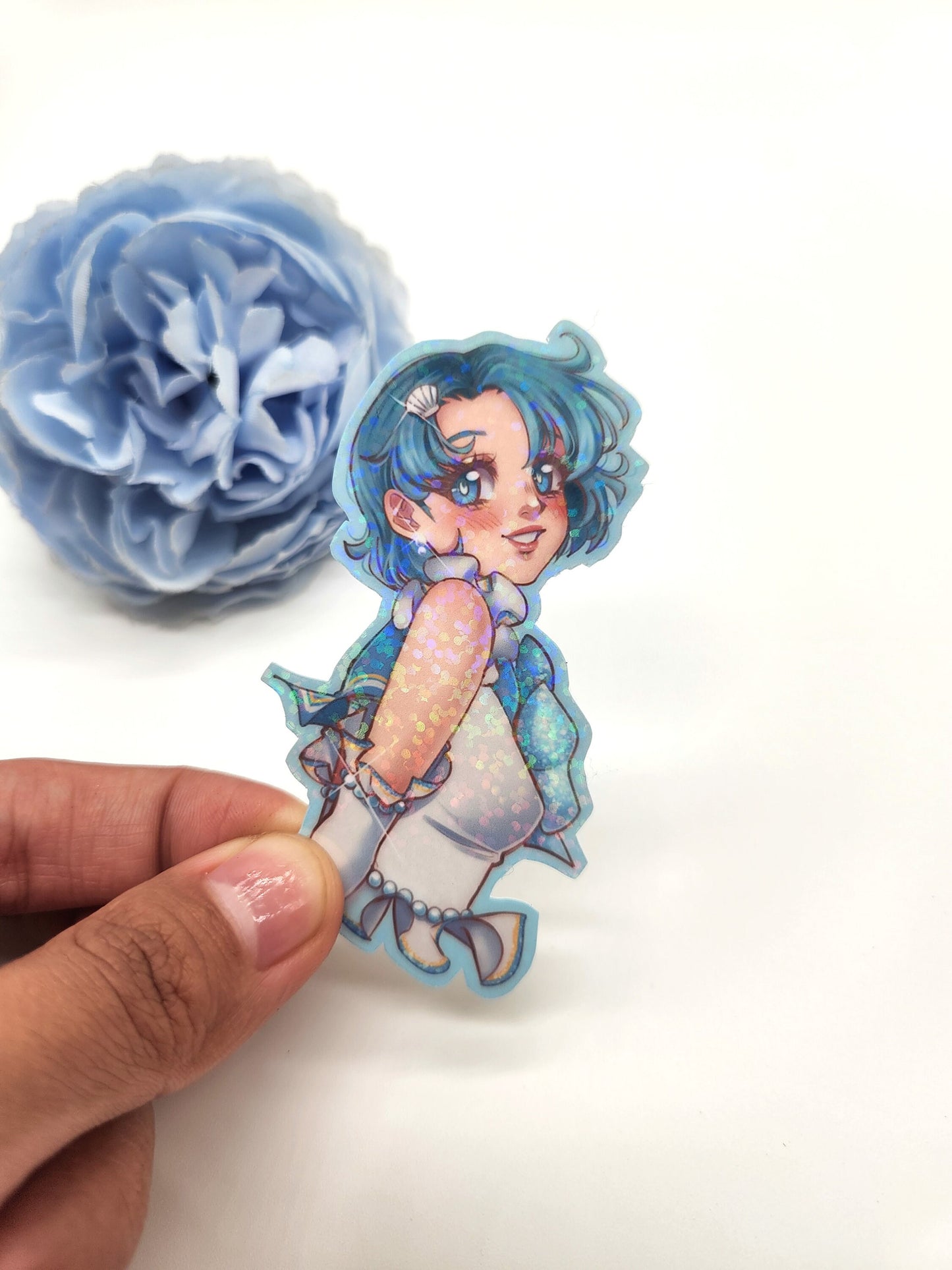 Sailor Girls Glittery Bishoujo - Holographic Stickers