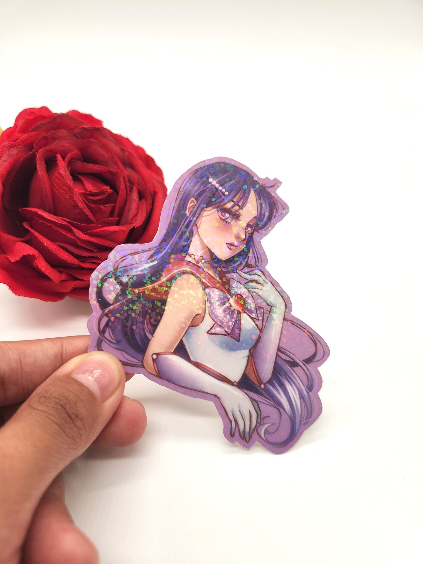 Sailor Girls Glittery Bishoujo - Holographic Stickers