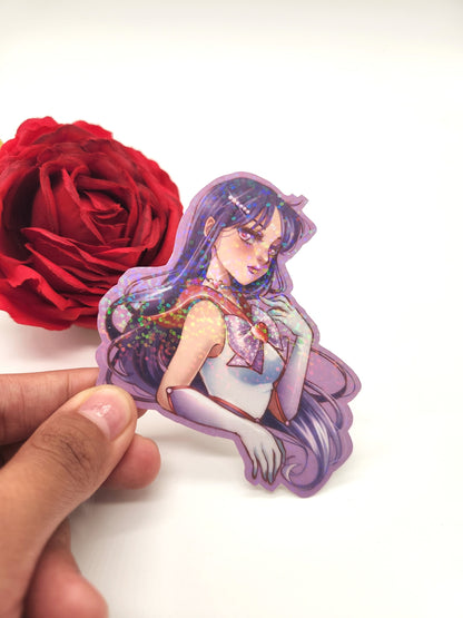 Sailor Girls Glittery Bishoujo - Holographic Stickers