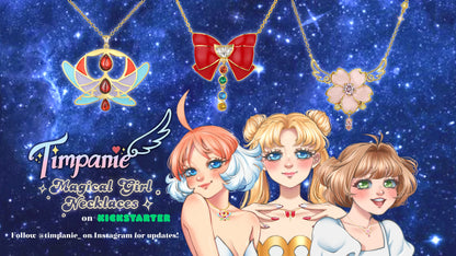 Sailor Girls Glittery Bishoujo - Holographic Stickers