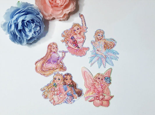 Barbie Doll Princess and Fairy Movie Stickers