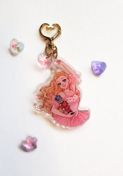Barbie Doll Princess and Fairy Movie Keychains