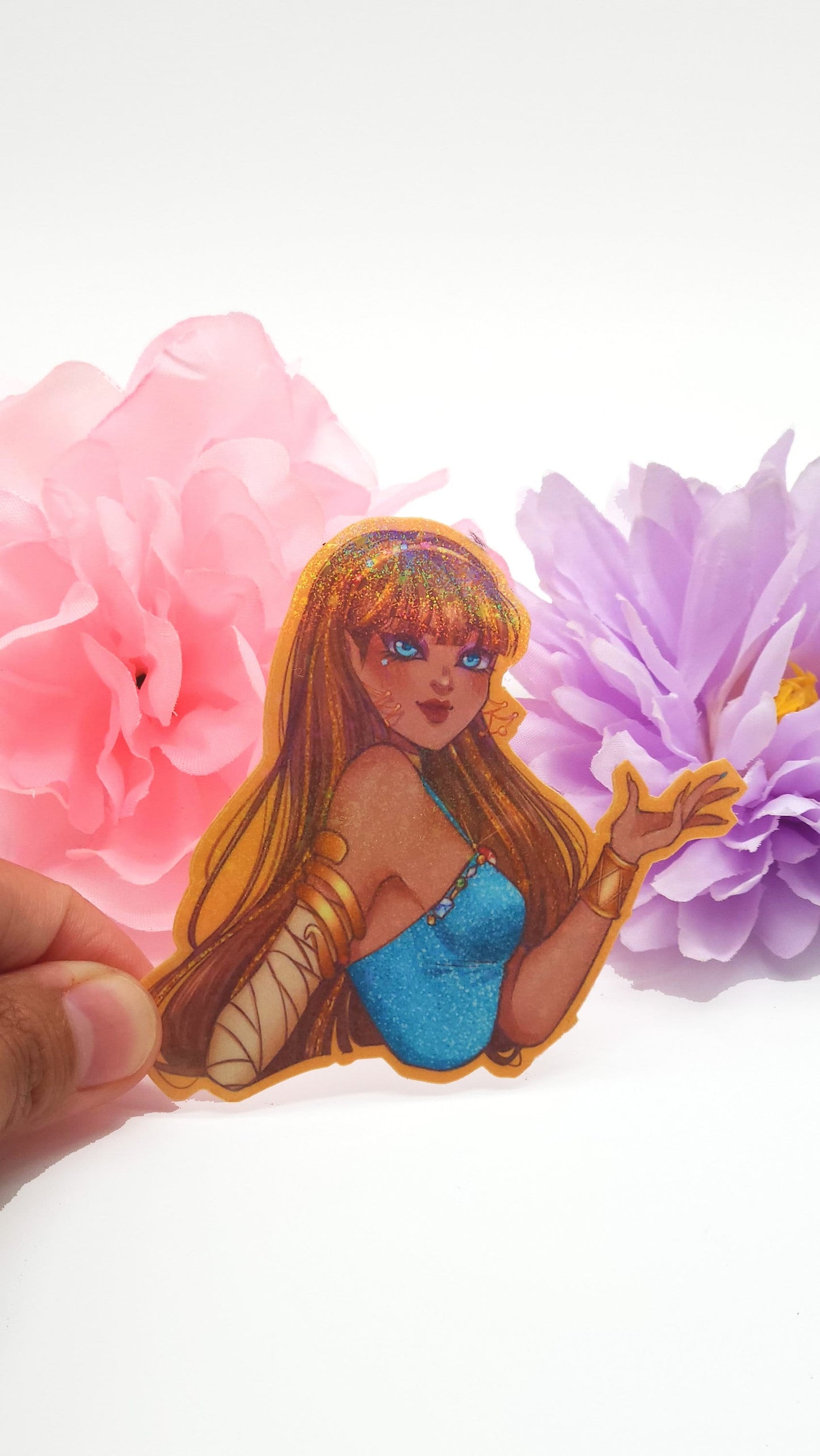 Monster Girls Holographic Stickers