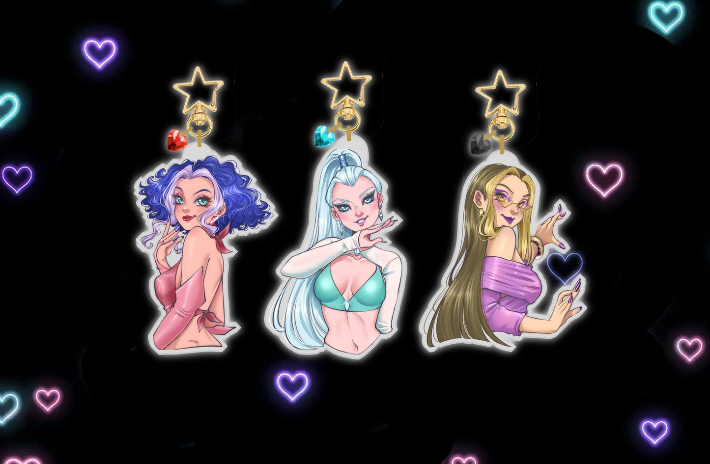 Evil Witches Keychains