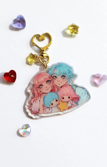 Kawaii anime friends keychains