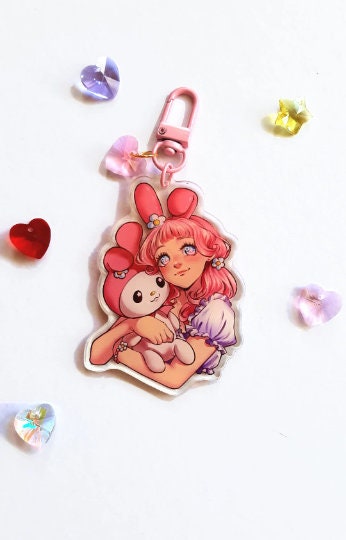 Kawaii anime friends keychains