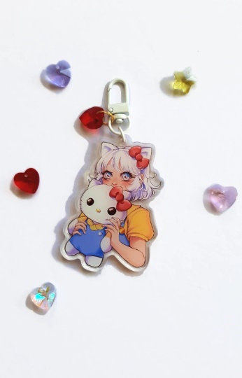 Kawaii anime friends keychains