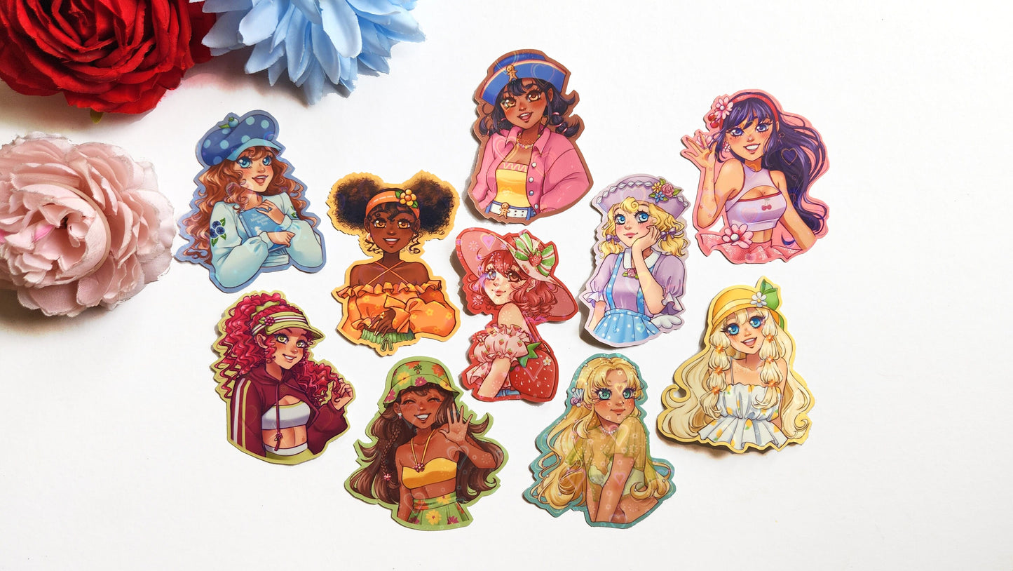 Fruit Girls Holo Stickers (Vol. 2)