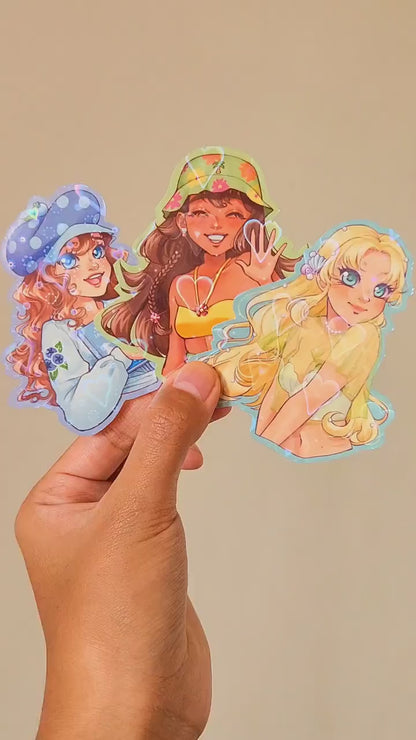 Fruit Girls Holo Stickers (Vol. 2)