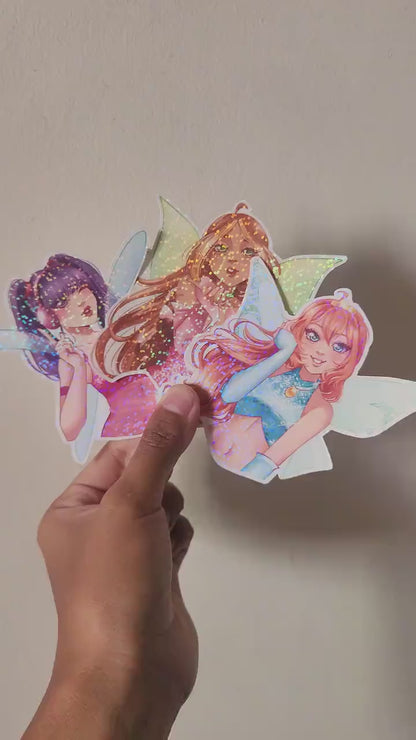 Designer Fairies Holographic Stickers