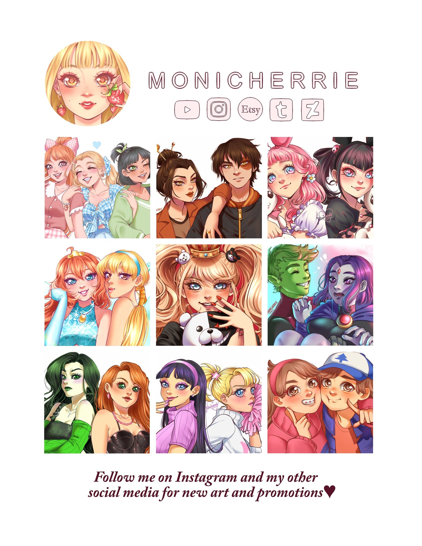 Kuro and Melody prints